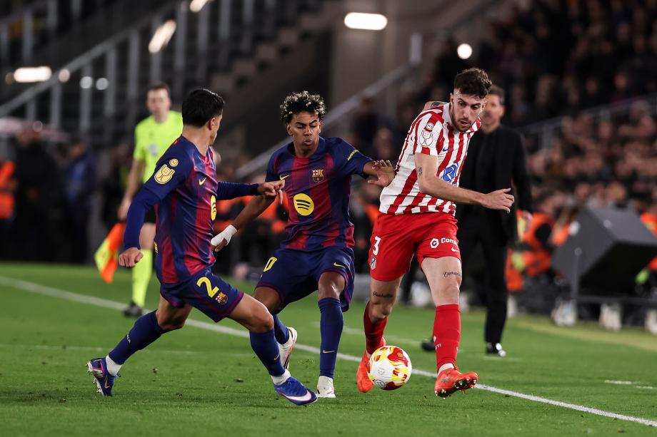 HTH Sports-国王杯-贝尔纳尔双响 巴萨总比分3-4马竞无缘决赛